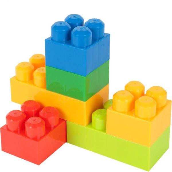 Конструктор блочный пластиковый «Цветные блоки» (42 детали)