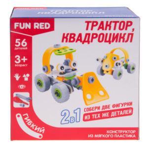 Конструктор гибкий "Транспорт 2в1 Fun Red", 56 деталей