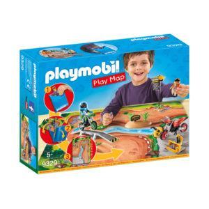 Конструктор игровой Playmobil «Игровая карта: Мототрасса» (арт. 9329)