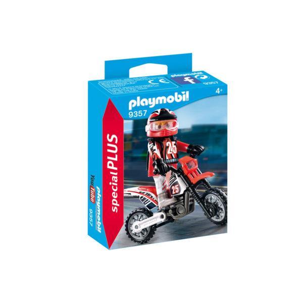 Конструктор игровой Playmobil «Экстра-набор: Водитель мотоцикла» (арт. 9357)