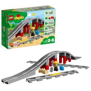 Конструктор LEGO Duplo (арт. 10872) «Железнодорожный мост и рельсы»