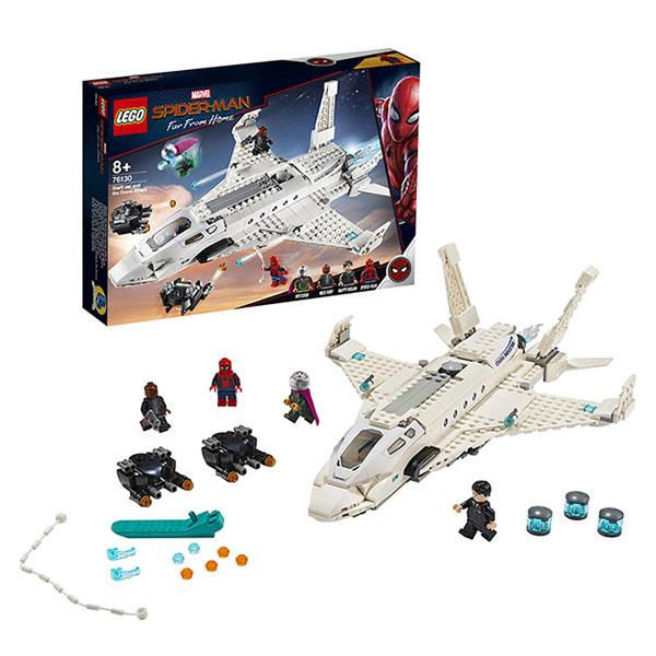 Конструктор LEGO Super Heroes (арт. 76130) «Реактивный самолёт Старка и атака дрона»