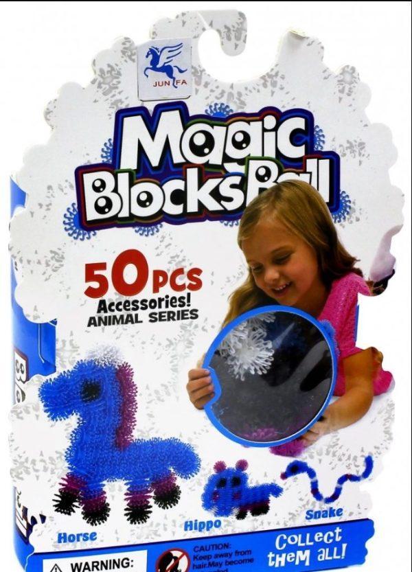 Конструктор-липучка «Magic Blocks Ball» (50 элементов, 4 цвета)