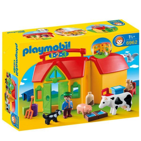 Конструктор Playmobil 1.2.3.: Ферма возьми с собой