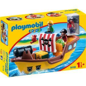 Конструктор Playmobil «1.2.3.: Пиратский корабль» (арт. 9118)
