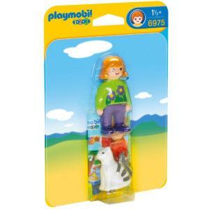 Конструктор Playmobil «1.2.3.: Женщина с кошкой» (арт. 6975)