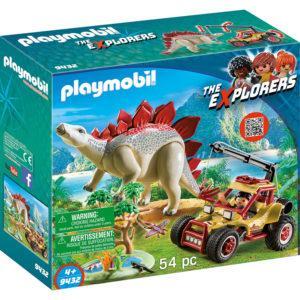 Конструктор Playmobil «Динозавры: Исследовательский транспорт со стегозавром» (арт. 9432)