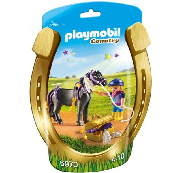 Конструктор Playmobil Ферма Пони: Конюх с Пони Звездочка