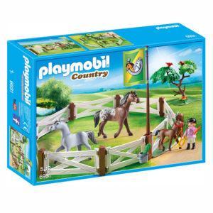 Конструктор Playmobil Конный клуб: Загон для лошадей