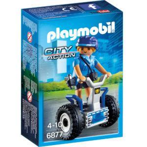 Конструктор Playmobil Полиция: Полицейский на балансирующей гоночной машине