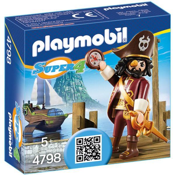 Конструктор Playmobil Супер4: Акулья борода