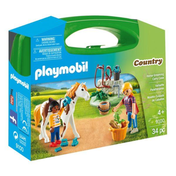 Конструктор Playmobil Возьми с собой: Стрижка лошадей