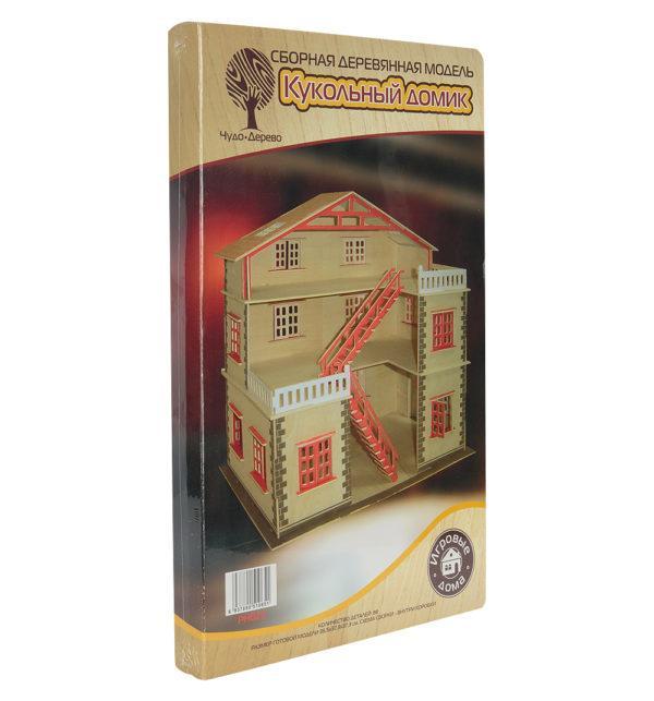 Сборная деревянная модель Wooden Toys Кукольный домик
