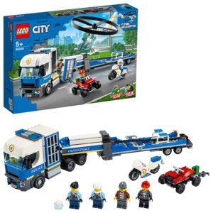 Конструктор LEGO City (арт. 60244) «Полицейский вертолётный транспорт»