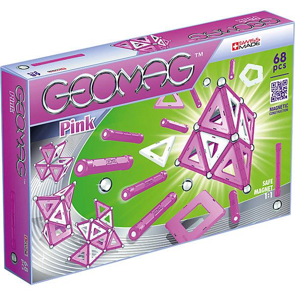 Магнитный конструктор Geomag «Розовые шарики и палочки» (68 деталей)